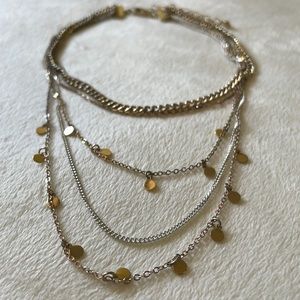 Layered Mixed Metal Necklace